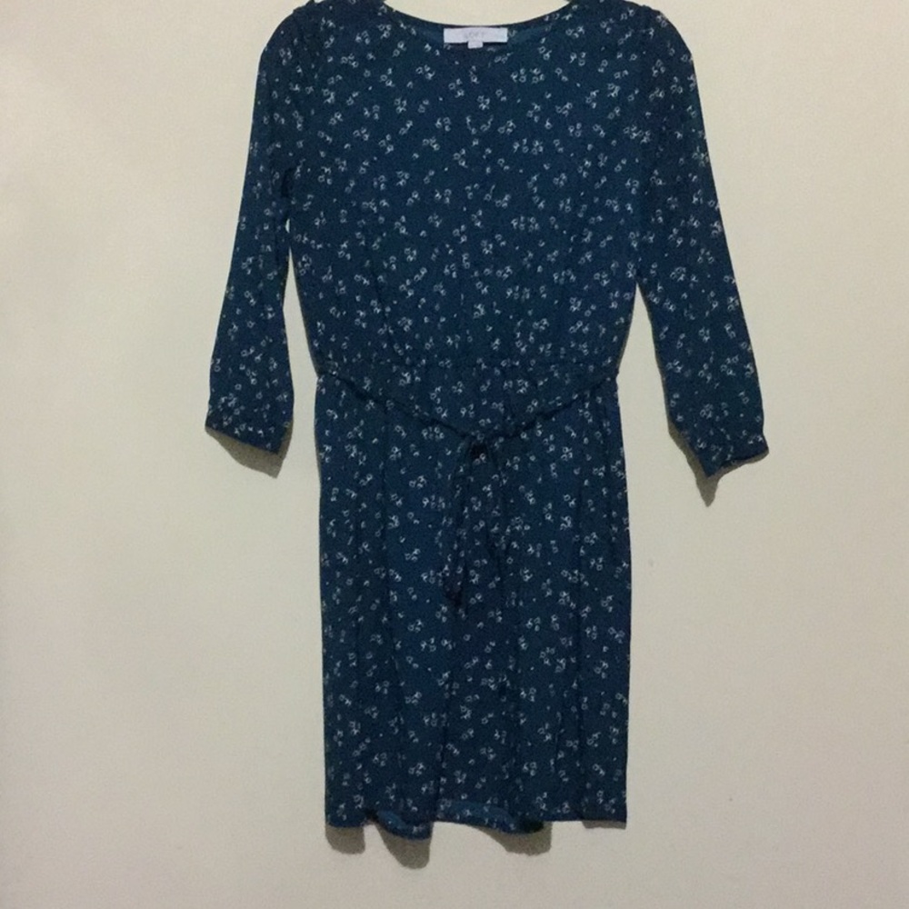 Green floral dress
